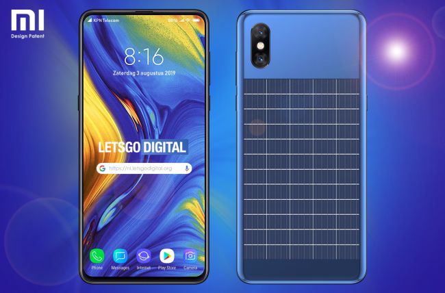 Xiaomi Patenkan Ponsel Pintar Bertenaga Matahari