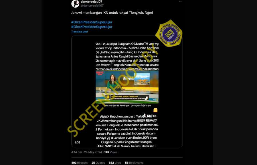 [HOAKS atau FAKTA]: IKN Dibangun untuk Rakyat Asin