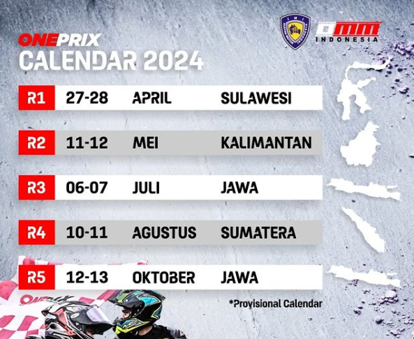 Oneprix 2024 Bakal Digelar di Empat Pulau Berbeda