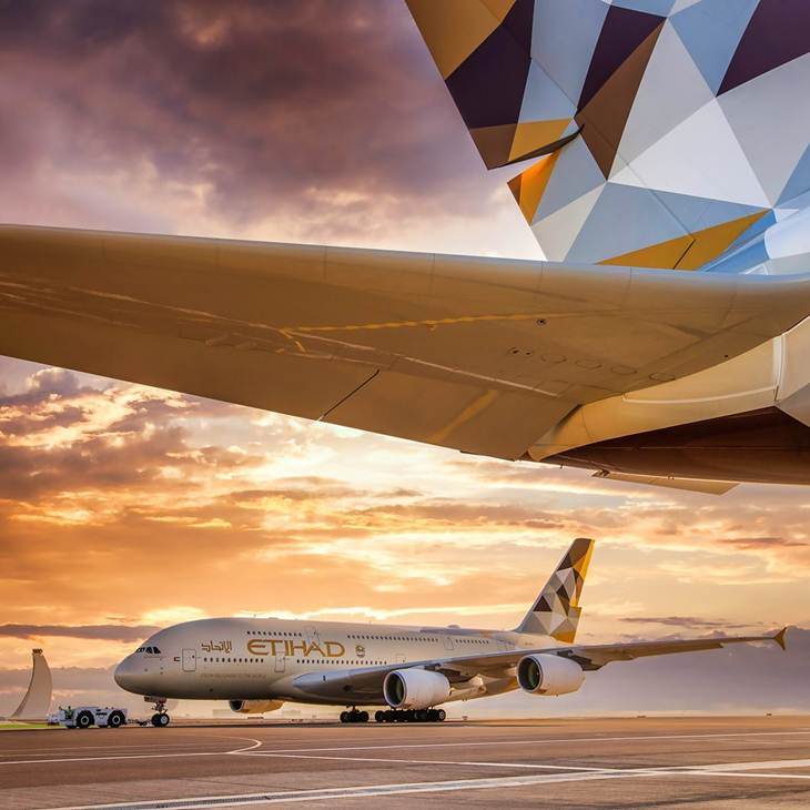 Pesawat Etihad Airways. (Foto: instagram.com/etihadairways)