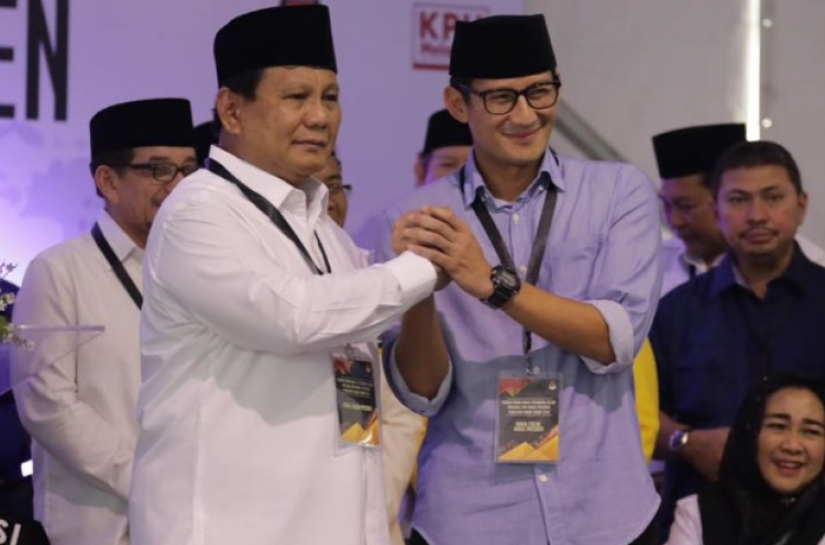 Tim Sukses Pasangan Prabowo-Sandiaga Uno Diumumkan 20 September