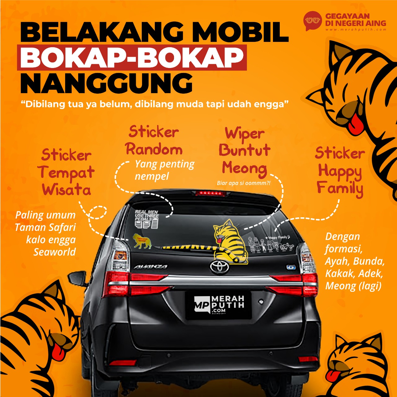 Belakang Mobil Bokap-Bokap Nanggung