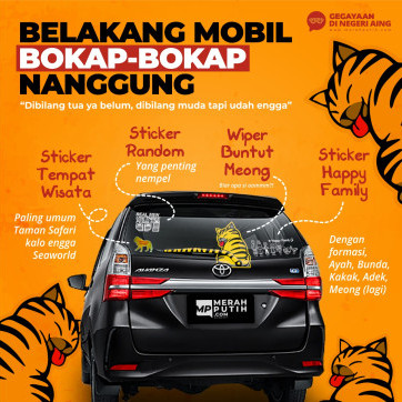 Belakang Mobil Bokap-Bokap Nanggung
