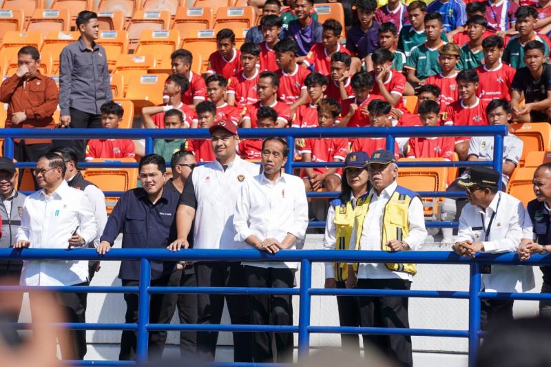 Presiden Bersama Menpora Pantau Langsung Seleksi Timnas U-17