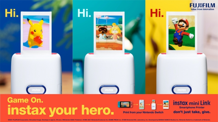 INSTAX Mini Link Abadikan Momen Seru dalam Game Nintendo Switch