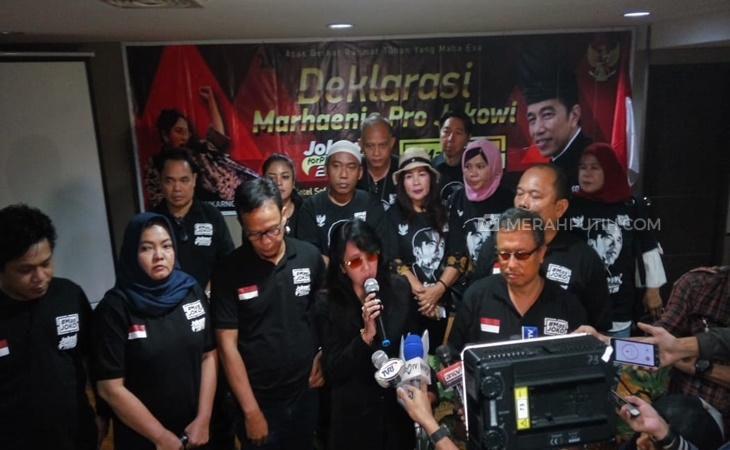 Dukung Jokowi 2 Periode, Relawan Binaan Sukmawati Garap Kabar Hoaks