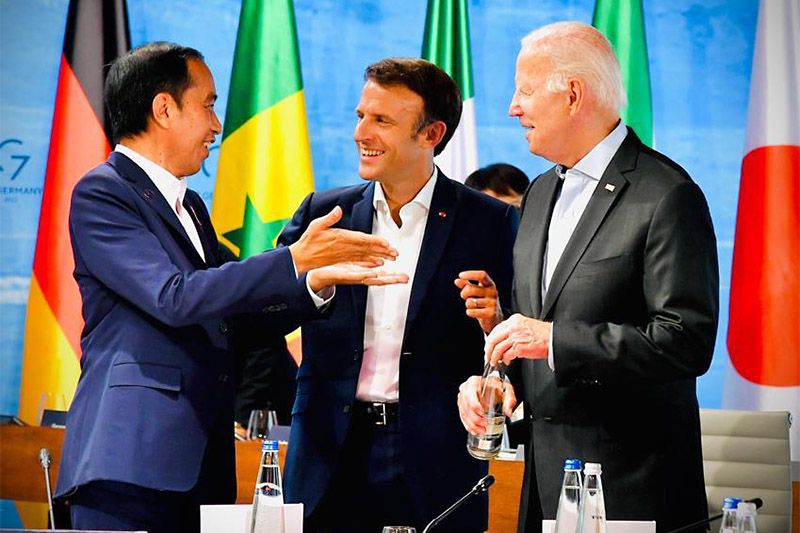 Keakraban Jokowi dan Pemimpin G7 Beri Optimisme Perdamaian Dunia