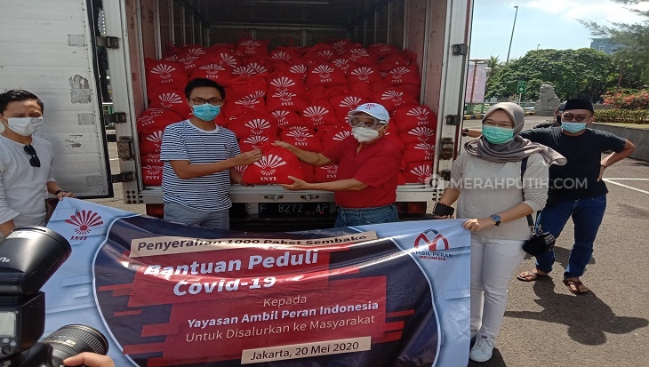 Gandeng Yayasan Ambil Peran Indonesia, INTI Salurkan 1.000 Sembako