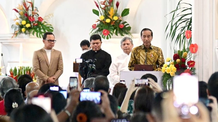 Presiden Jokowi Tinjau Peribadatan Natal di Bogor