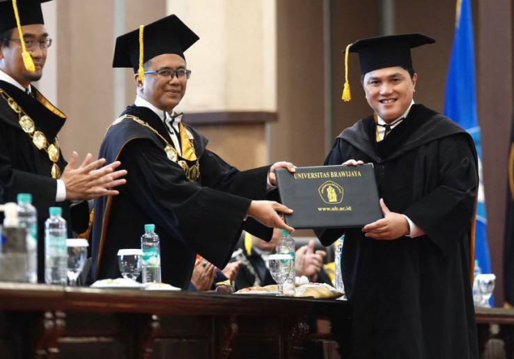 Universitas Brawijaya Anugerahkan Gelar Doktor Honoris Causa kepada Erick Thohir