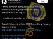 [HOAKS atau FAKTA]: Anggota DPR Terima Honor Tiap Bulan Rp 360 Juta