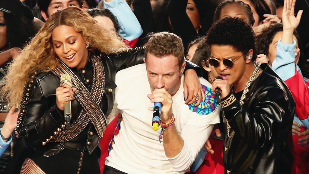 Coldplay Bruno Mars Beyonce Superbowl
