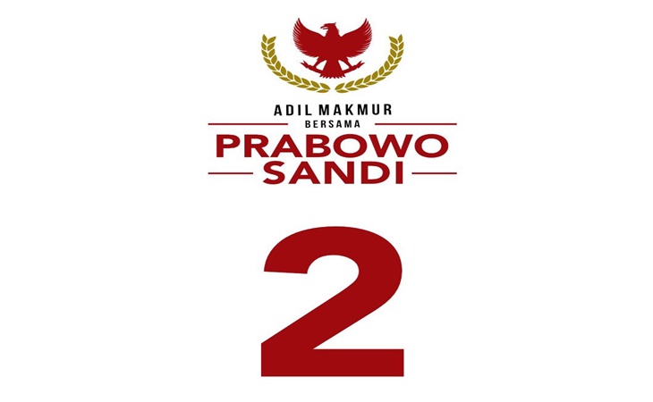 Nomor Urut Pasangan Prabowo-Sandi