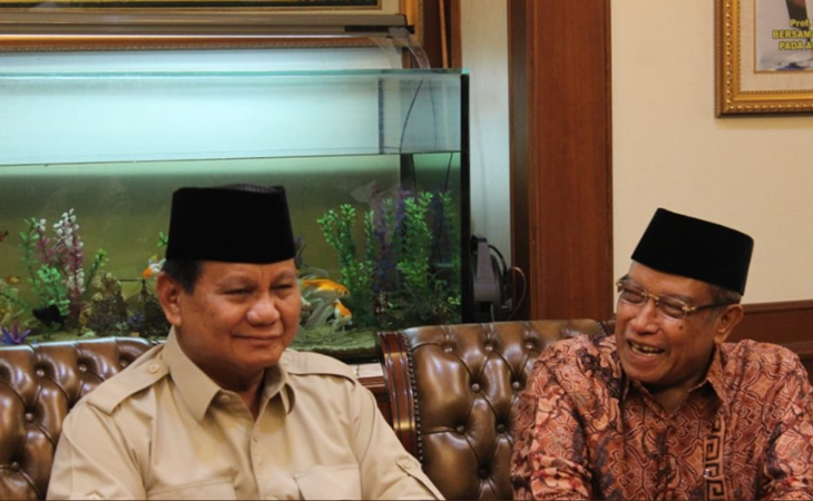 Prabowo bersama Ketua Umum PBNU