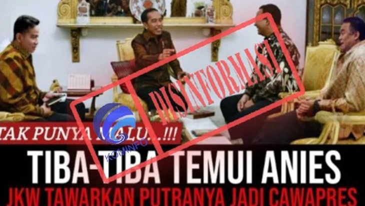 [HOAKS atau FAKTA]: Jokowi Tawarkan Gibran Jadi Cawapres Anies