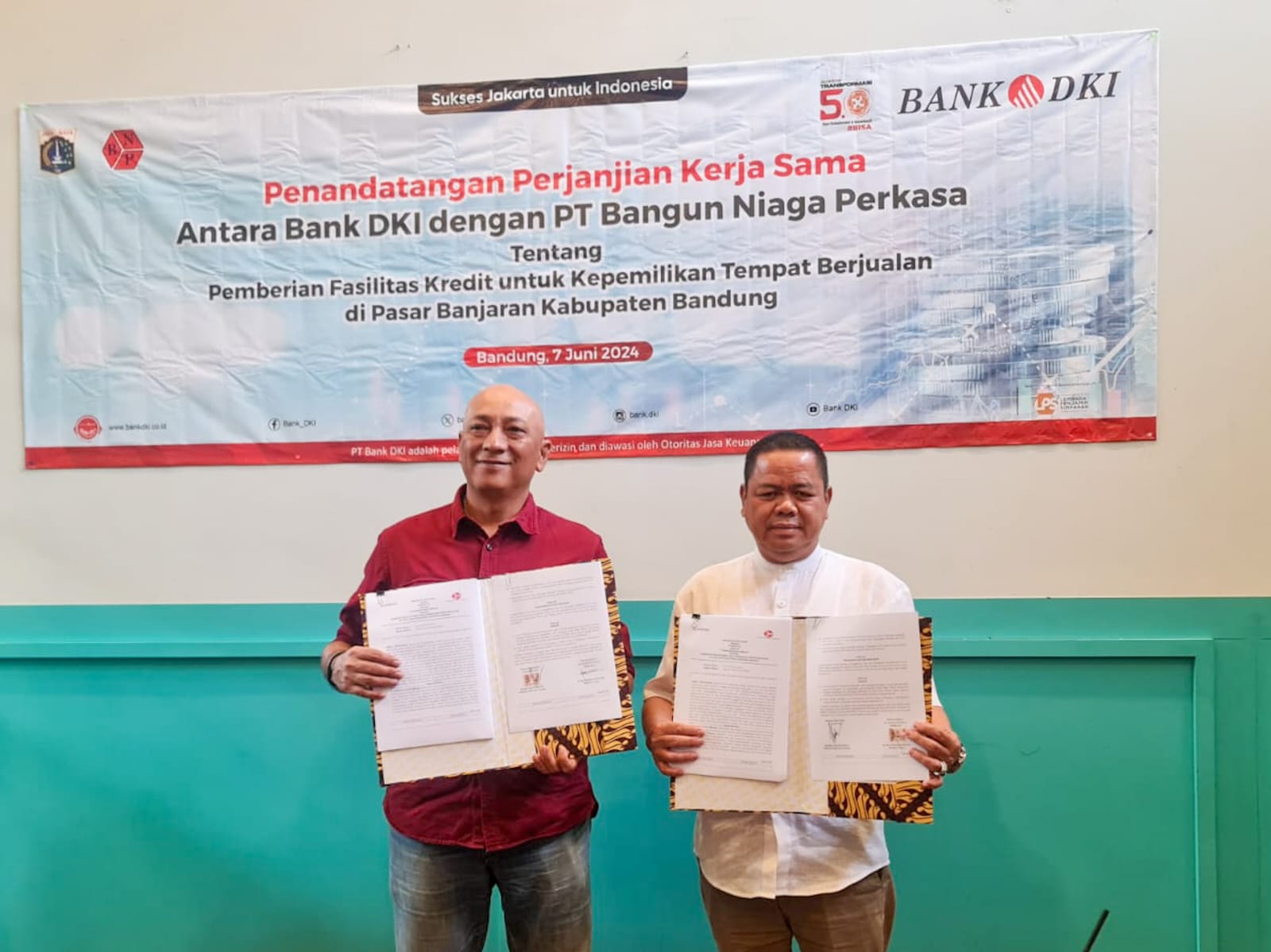 Bank DKI Garap Penyaluran Kredit Pedagang Pasar di Bandung