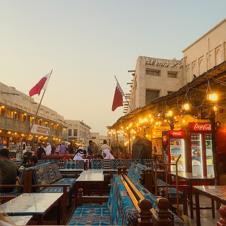 Kamu bisa berburu foto insagramable di Souq Waqif. (Foto: instagram.com/divadesle)