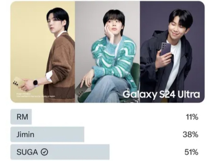 ARMY Teriak Boikot Samsung karena Hapus Foto Suga di Iklannya