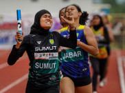 PON XXI Aceh-Sumut: Sumut Raih Emas Lari 4x400 Meter Estafet Campuran