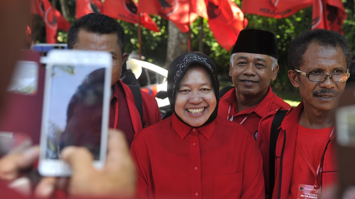 Wali kota Surabaya Tri Rismaharini bicara soal pengusiran mahasiswa Papua di Surabaya
