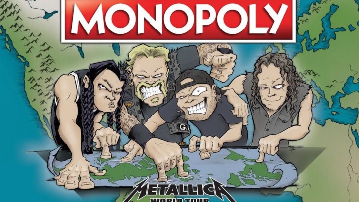 Metallica Kembali Hadir dalam Monopoly Versi ‘World Tour Edition’