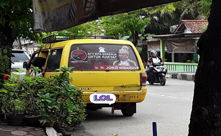 Salah satu APK Jokowi Raja Jawa