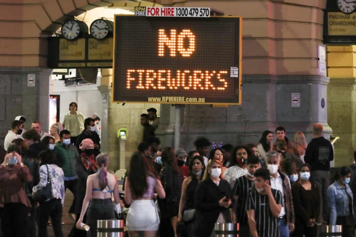 New Year's Eve di Melbourne. (Foto The Guardian)