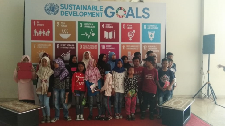 Kelas Jurnalis cilik sedang berkunjung ke Museum Gajah (Sumber: Doc. Ilyas)