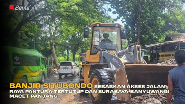 Banjir Situbondo Sebabkan Akses Jalan Raya Pantura Tertutup dan Surabaya-Banyuwangi Macet Panjang