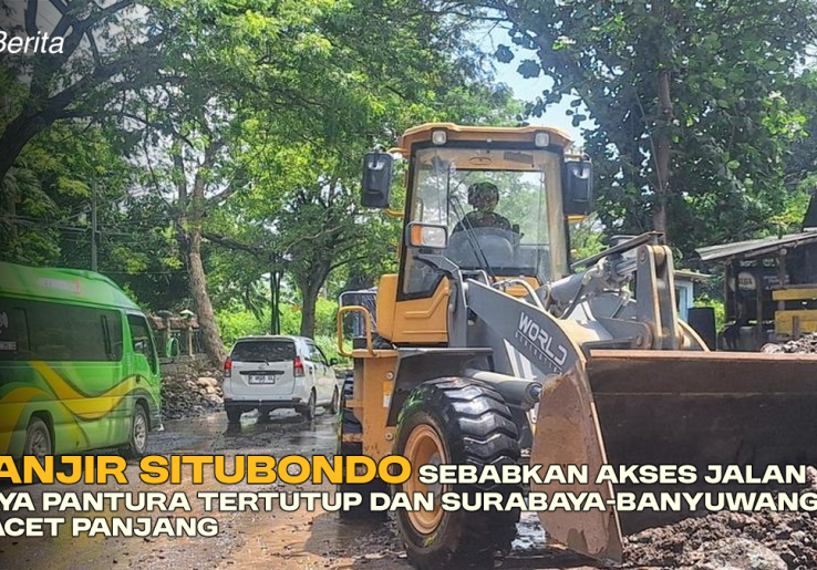 Banjir Situbondo Sebabkan Akses Jalan Raya Pantura Tertutup dan Surabaya-Banyuwangi Macet Panjang