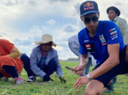Kelakuan Unik Pembalap WSBK di Surkuit Mandalika