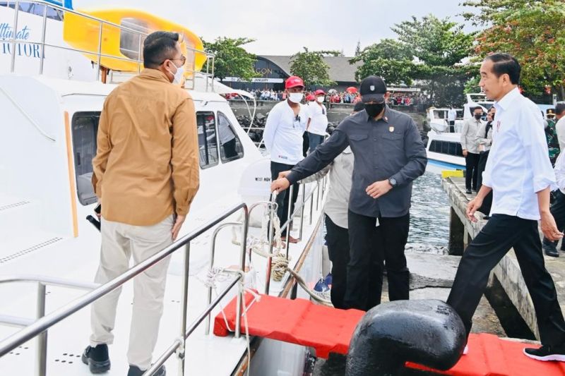 Jokowi Tinjau Kawasan Wisata Bunaken