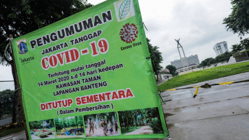 Cegah COVID-19 Pemprov DKI Jakarta Tutup Taman dan RPTRA