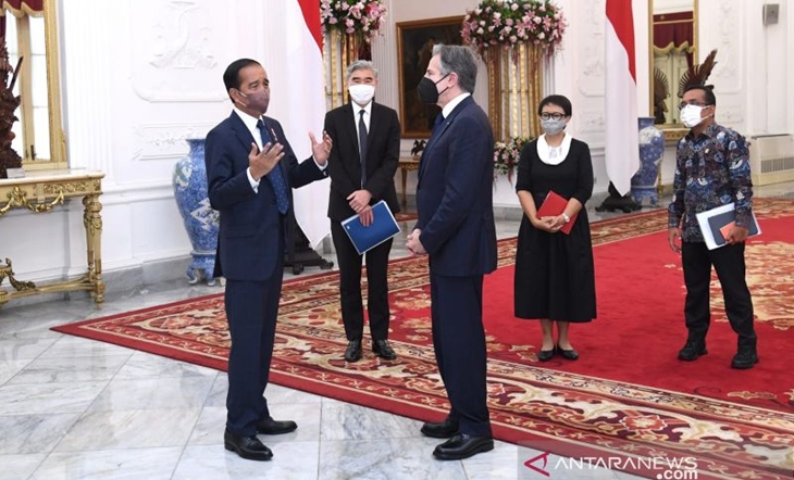Pertemuan dengan Menlu AS, Presiden Jokowi Sampaikan Agenda Prioritas G20