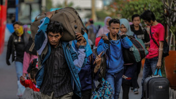 Suasana Arus Mudik 2019 di Terminal Kalideres 