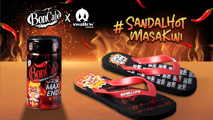 BonCabe x Swallow Hasilkan Sandal 'Pedas' dengan Desain Keren