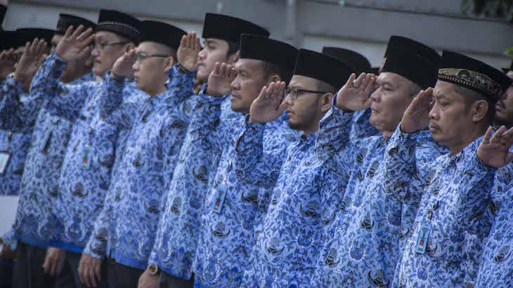 PNS ikut apel bendera