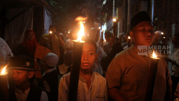 Pawai Obor Sambut Tahun Baru Islam 1 Muharram 1447 Hijriyah di Jakarta