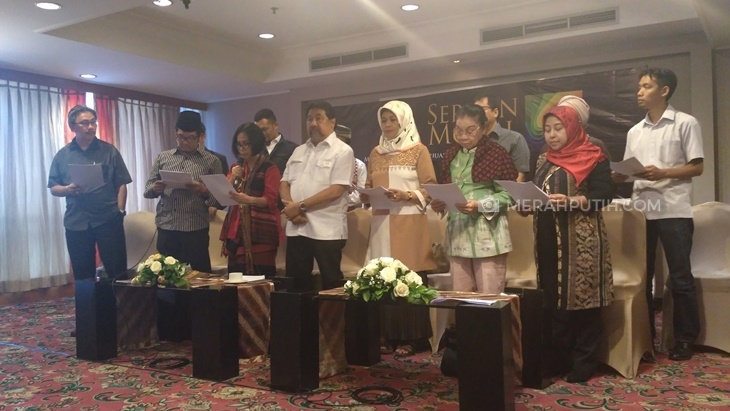Ratusan Tokoh Lintas Bidang Serukan Jaga Kebhinekaan