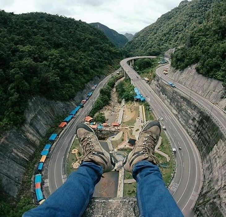Pemandangan alam kelok sambilan. (Instagram/@susucoklat_20)