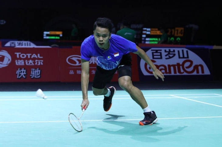 Pebulutangkis tunggal putra Indonesia Anthony Sinisuka Ginting (Tim PBSI)