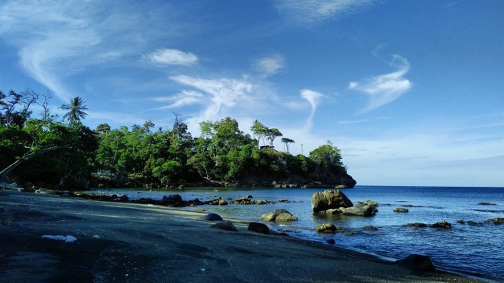 Anoi Itam, Pantai Berpasir Hitam di Ujung Pulau Weh