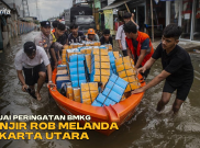 Sesuai Peringatan BMKG, Banjir Rob Melanda Jakarta Utara