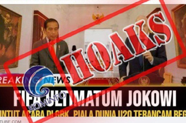 [HOAKS atau FAKTA]: Piala Dunia U20 Terancam Batal karena Acara Relawan Jokowi