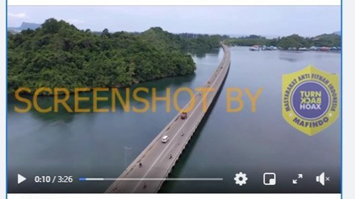 [HOAKS atau FAKTA]: Infrastruktur Era Jokowi, Jalan Tol Trans Papua Belah Laut dan Bukit