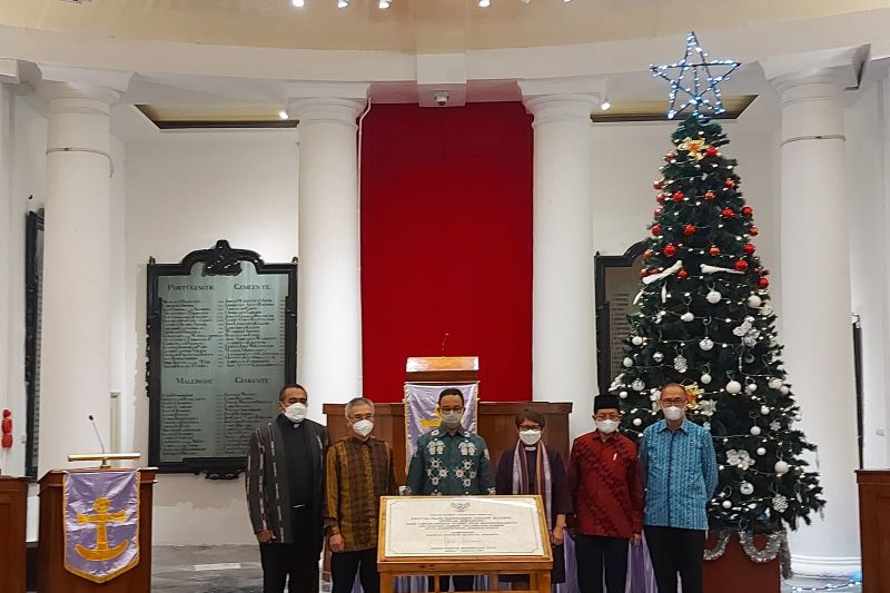 Resmikan Gereja Immanuel sebagai Cagar Budaya, Anies: Bisa Dipakai Natal Tahun Ini