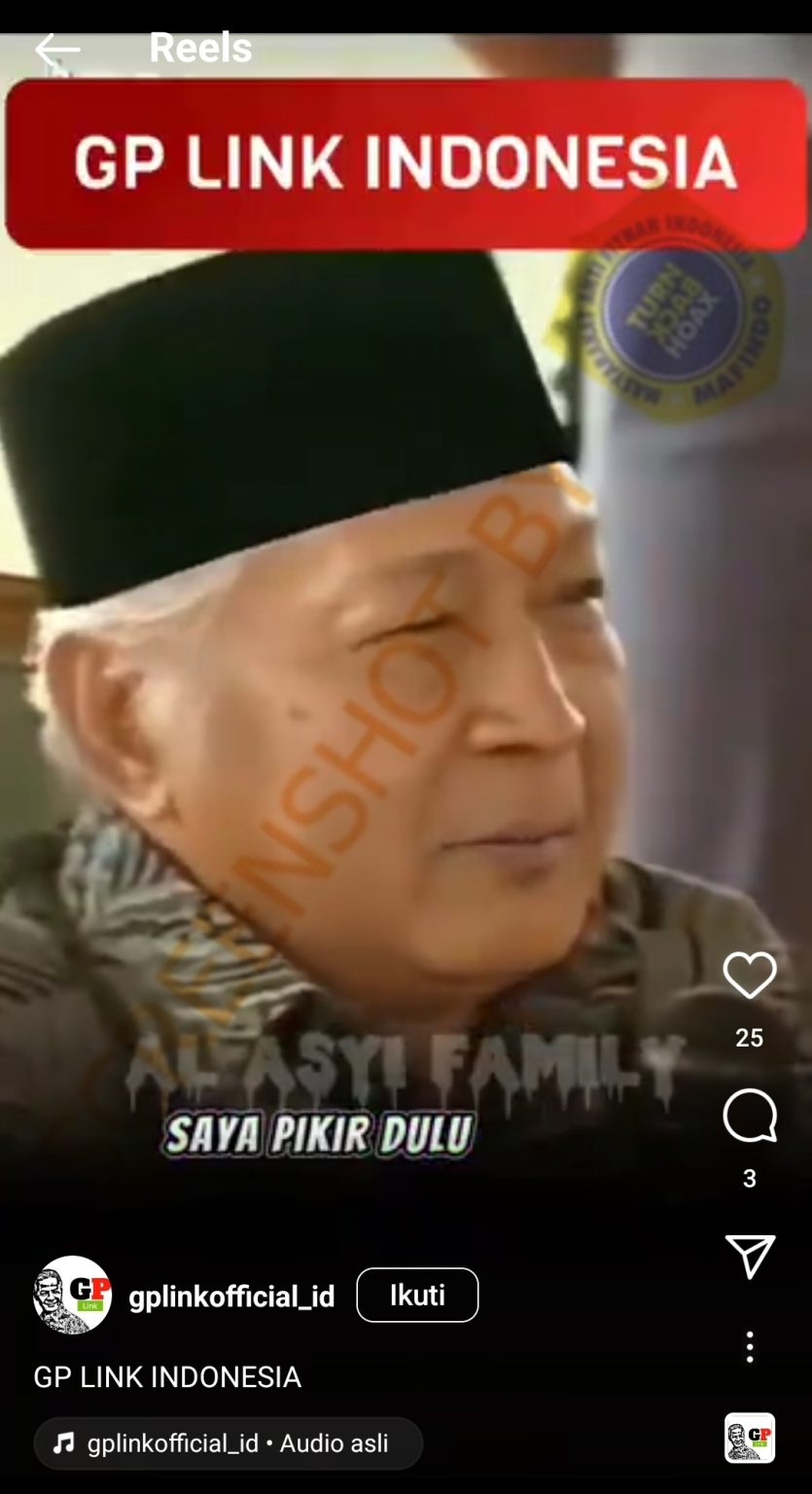 [hoaks Atau Fakta] Soeharto Kecam Pemerintahan Presiden Jokowi