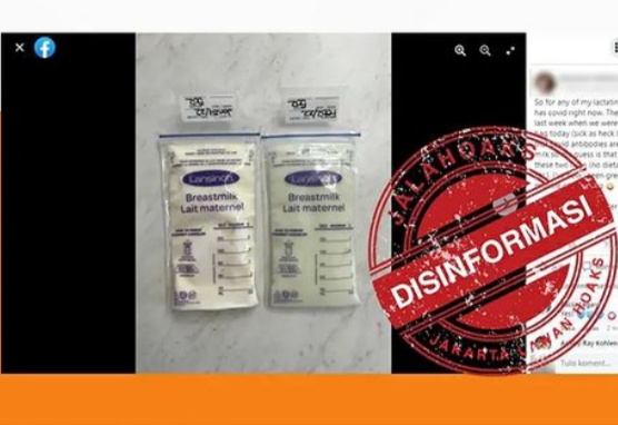  [HOAKS atau FAKTA]: Air Susu Ibu Berubah Warna Akibat Antibodi COVID-19