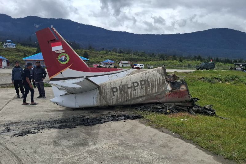 Operasional Bandara Ilaga Papua Sudah Normal Setelah Insiden Kebakaran Pesawat