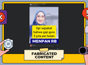 [HOAKS atau FAKTA]: DPR Tetapkan Semua Guru di Indonesia Digaji Rp 5 Juta Per Bulan
